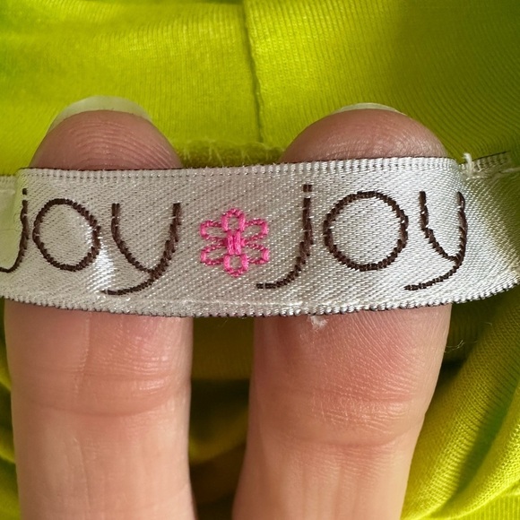 Joy Joy fitted turtleneck in lime green. - Picture 3 of 9
